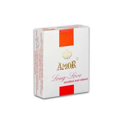 Amor Long Love Studded And Ribbed Condoms For Men